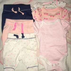 Cat and Jack pant/bodysuit sets